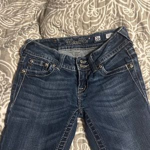 Miss Me Jeans slim fit cut at the bottom size 26